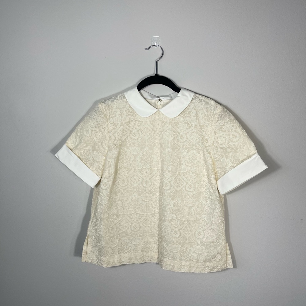Tory Burch Crew Neck Short Sleeve Top